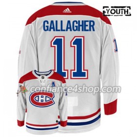 Adidas Maillot de Hockey Montreal Canadiens BRENDAN GALLAGHER 11 Blanc Authentic - Enfant